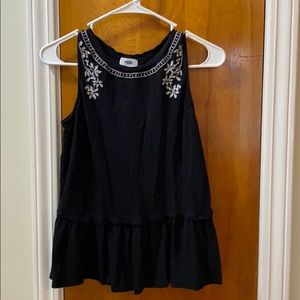 Tank top with flowy bottom